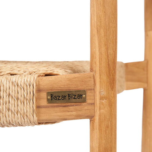 Bazar Bizar Pandan eetkamerstoel - natuurlijk - buiten-Eetkamerstoelen-Bazar Bizar