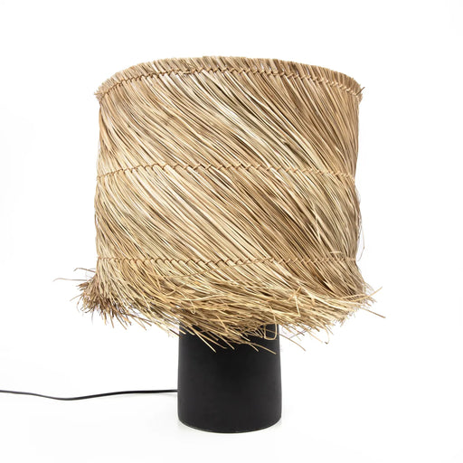 Bazar Bizar Pandan tafel lamp - zwart natuurlijk-Tafellampen-Bazar Bizar
