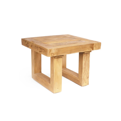 Bazar Bizar Reclaimed Teak bijzettafel - natuurlijk-Bijzettafels-Bazar Bizar