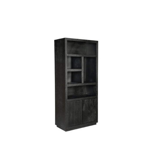 Boekenkast Brussel Black | 5 vakken - 2 deuren-Boekenkasten-Starfurn
