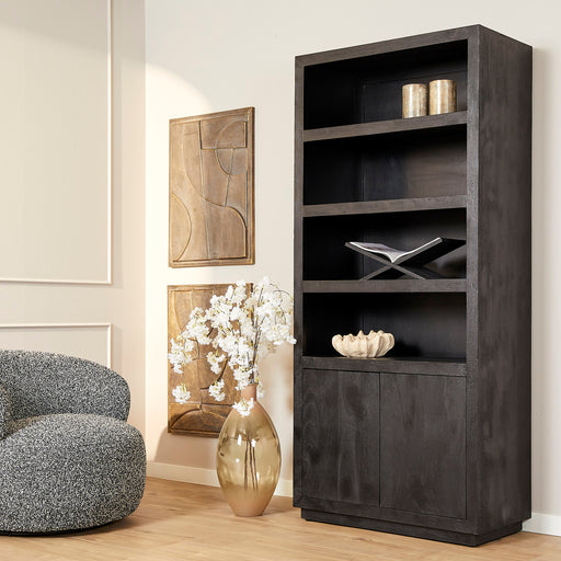Boekenkast Brussel Black | 90 cm-Boekenkasten-Starfurn