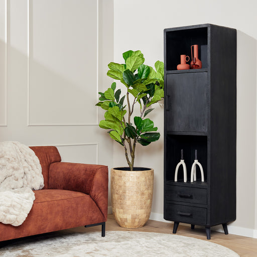 Boekenkast Omaha Black | 55 cm-Boekenkasten-Starfurn