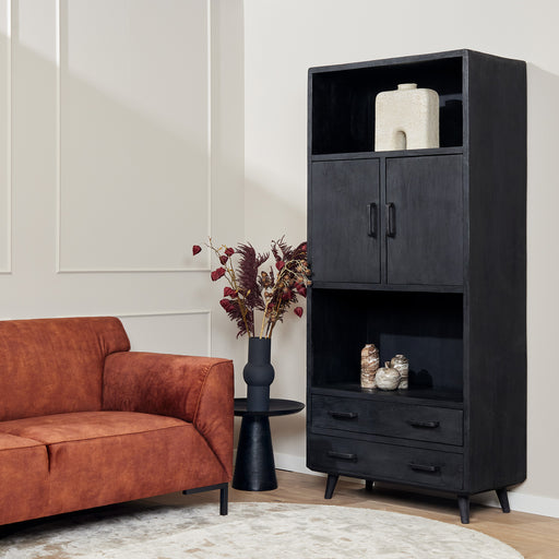 Boekenkast Omaha Black | 90 cm-Boekenkasten-Starfurn