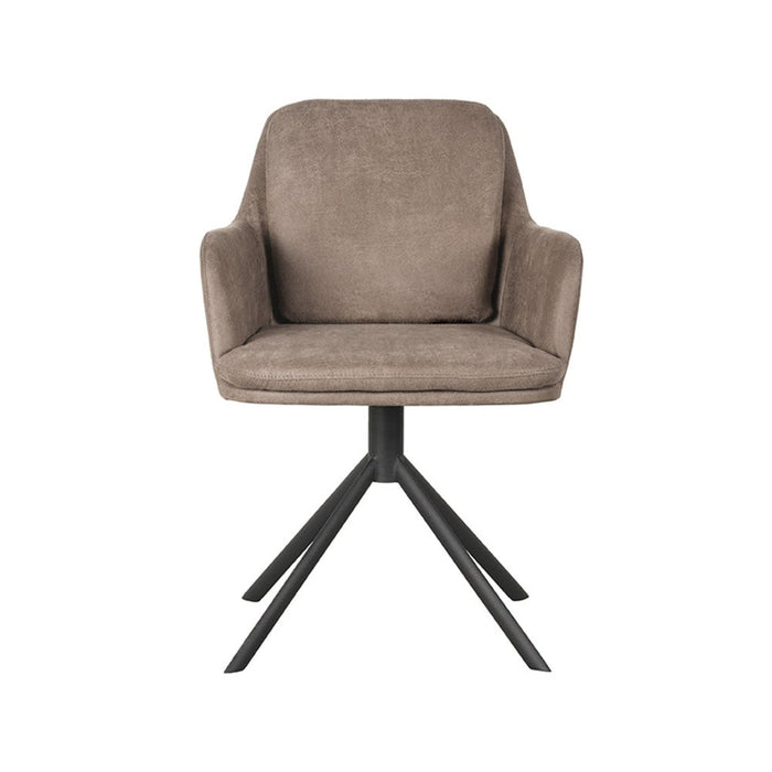 Label51 2de kans Eetkamerstoel Joy - Taupe - Microfiber-Eetkamerstoelen-LABEL51