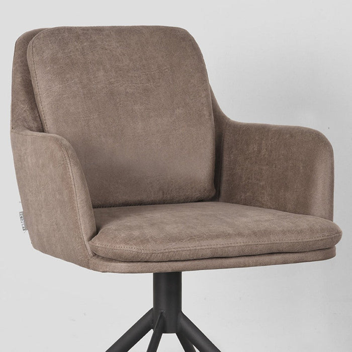 Label51 2de kans Eetkamerstoel Joy - Taupe - Microfiber-Eetkamerstoelen-LABEL51