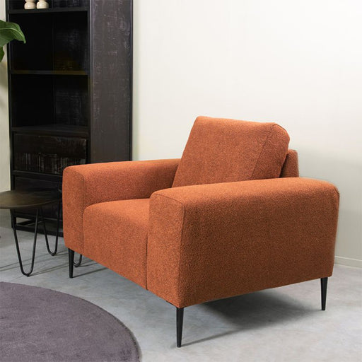 Label51 Bank Ferraro 1-Zits 112x88x85 cm Roest Boucle-1-Zitsbanken-LABEL51
