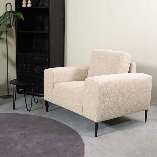 Label51 Bank Ferraro 1-Zits 112x88x85 cm Zand Boucle358-1-Zitsbanken-LABEL51