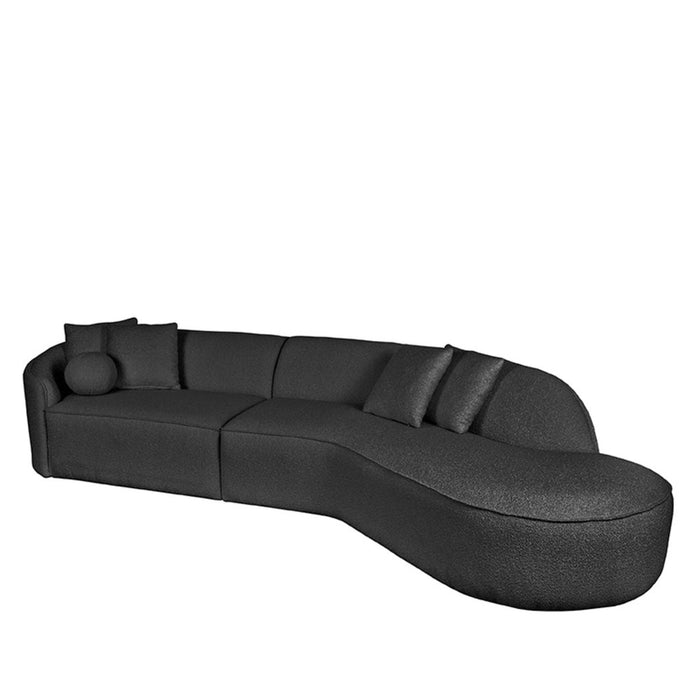 Label51 Bank Flori - Antraciet - Boucle - 4-Zits-4-Zitsbanken-LABEL51
