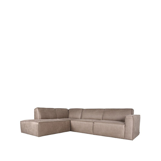Label51 Bank Kay - Taupe - Micro Suede - Ottomane + 2,5-Zits-Hoekbanken-LABEL51