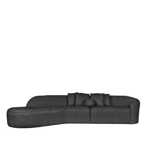 Label51 Bank Stelvio - Antraciet - Boucle - 4-Zits + Hoek Links-Hoekbanken-LABEL51
