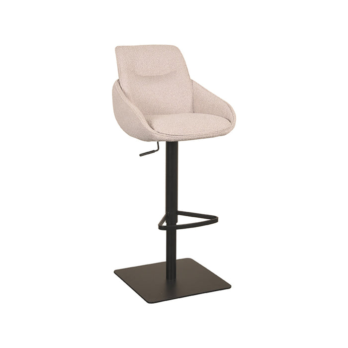 Label51 Barkruk Beauty 52x58,5x88,5-113 cm Naturel | Boucle-Barkrukken-LABEL51
