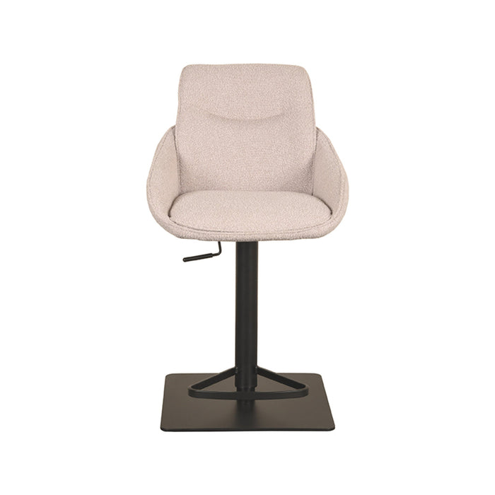 Label51 Barkruk Beauty 52x58,5x88,5-113 cm Naturel | Boucle-Barkrukken-LABEL51