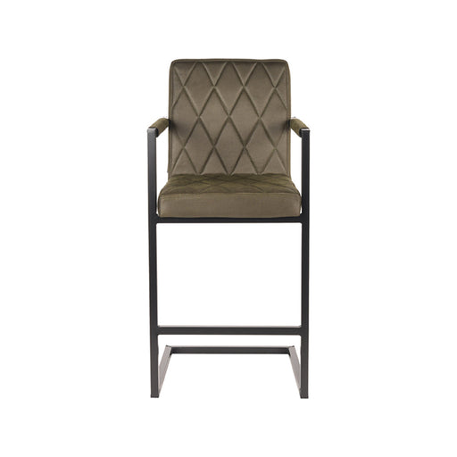Label51 Barkruk Denmark - Army green - Microfiber - Zithoogte 65-Barkrukken-LABEL51