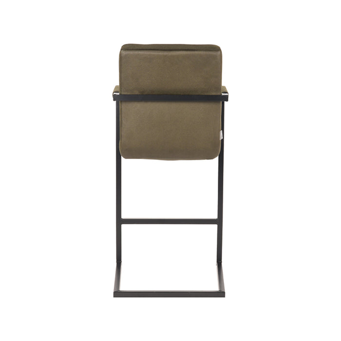 Label51 Barkruk Denmark - Army green - Microfiber - Zithoogte 65-Barkrukken-LABEL51
