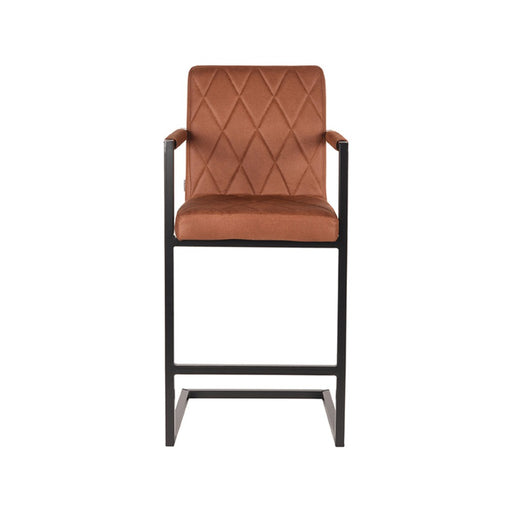 Label51 Barkruk Denmark - Cognac - Microfiber - Zithoogte 65-Barkrukken-LABEL51