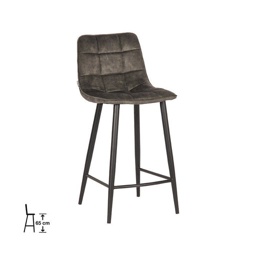 Label51 Barkruk Jelt - Hunter - Velours - Zithoogte 65-Barkrukken-LABEL51