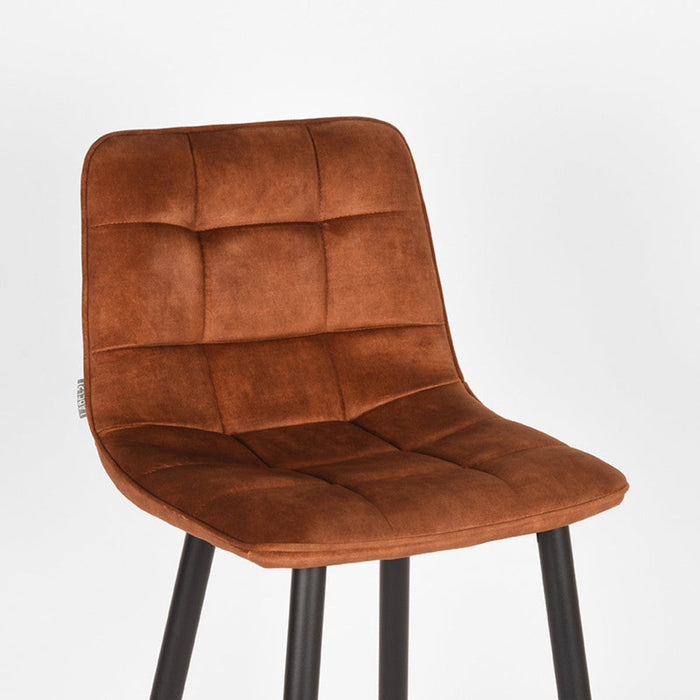 Label51 Barkruk Jelt - Oker - Velours - Zithoogte 65-Barkrukken-LABEL51