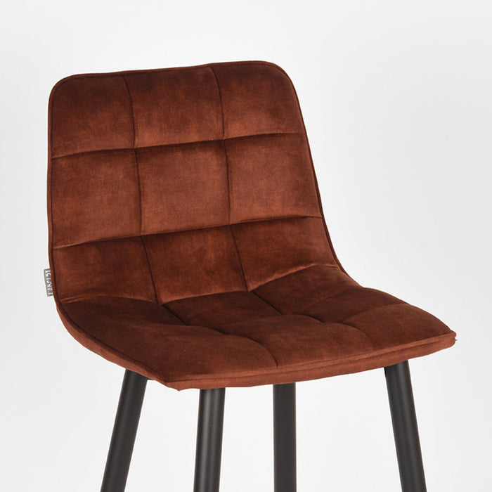 Label51 Barkruk Jelt - Rust - Velours - Zithoogte 65-Barkrukken-LABEL51
