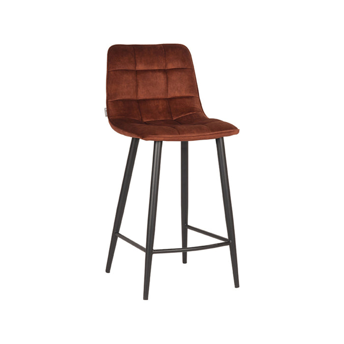Label51 Barkruk Jelt - Rust - Velours - Zithoogte 65-Barkrukken-LABEL51