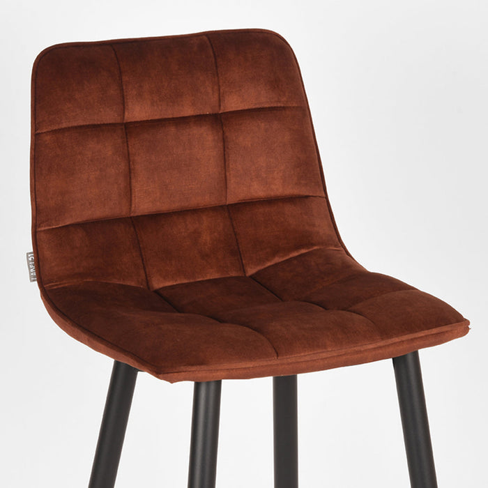 Label51 Barkruk Jelt - Rust - Velours - Zithoogte 78-Barkrukken-LABEL51