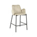 Label51 Barkruk Joni - Beige - Fluweel - Zithoogte 65 cm-Barkrukken-LABEL51
