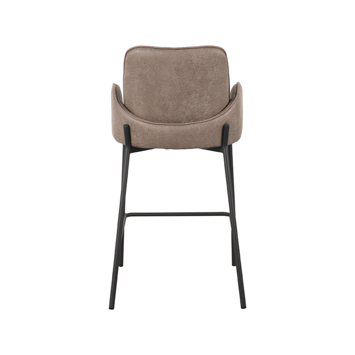 Label51 Barkruk Joni - Taupe - Micro Suede - Zithoogte 65 cm-Barkrukken-LABEL51