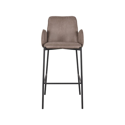 Label51 Barkruk Joni - Taupe - Micro Suede - Zithoogte 78 cm-Barkrukken-LABEL51