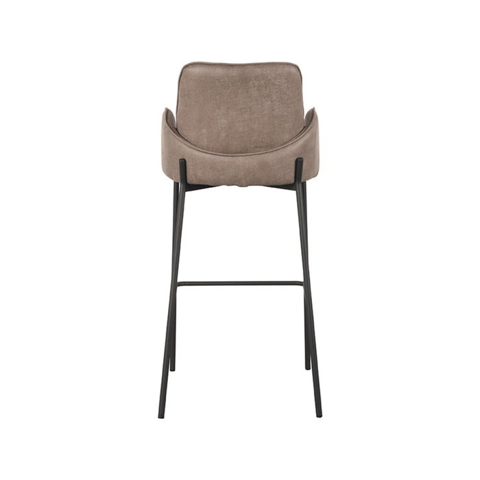 Label51 Barkruk Joni - Taupe - Micro Suede - Zithoogte 78 cm-Barkrukken-LABEL51