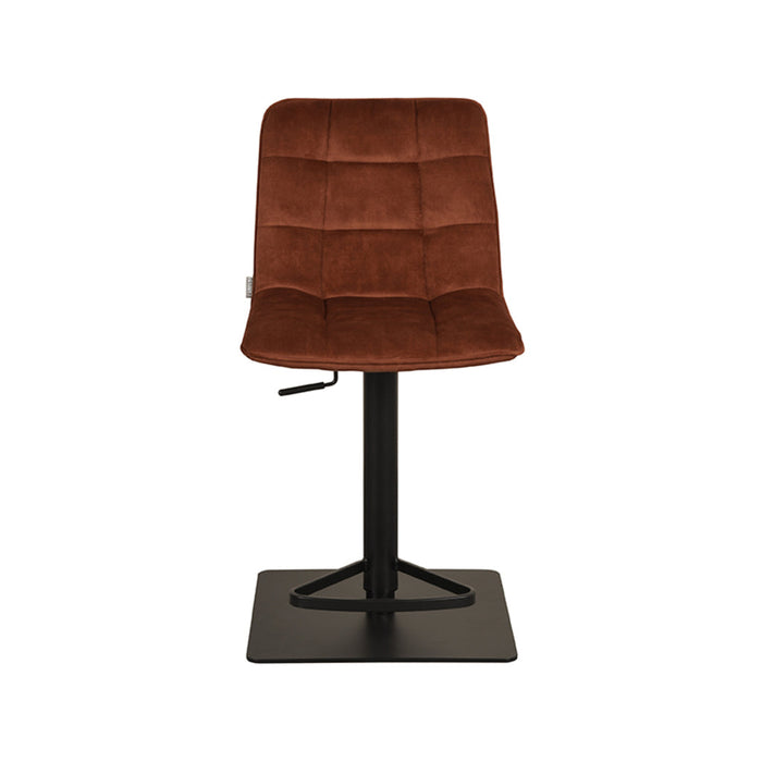 Label51 Barkruk Juul 45x56x88-113 cm Roest | Velours-Barkrukken-LABEL51