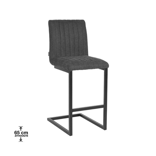 Label51 Barkruk Milo - Antraciet - Weave - Zithoogte 65-Barkrukken-LABEL51