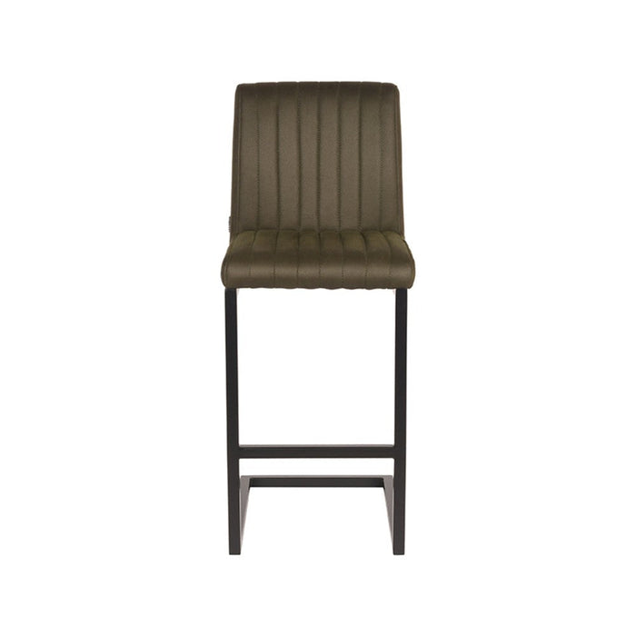 Label51 Barkruk Milo - Army green - Microfiber - Zithoogte 65-Barkrukken-LABEL51