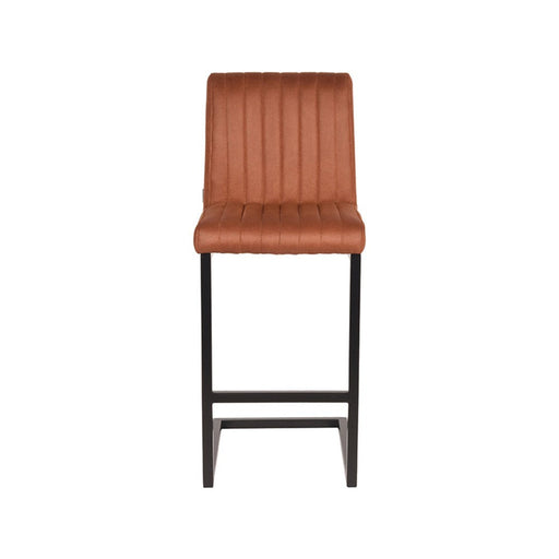 Label51 Barkruk Milo - Cognac - Microfiber - Zithoogte 65-Barkrukken-LABEL51