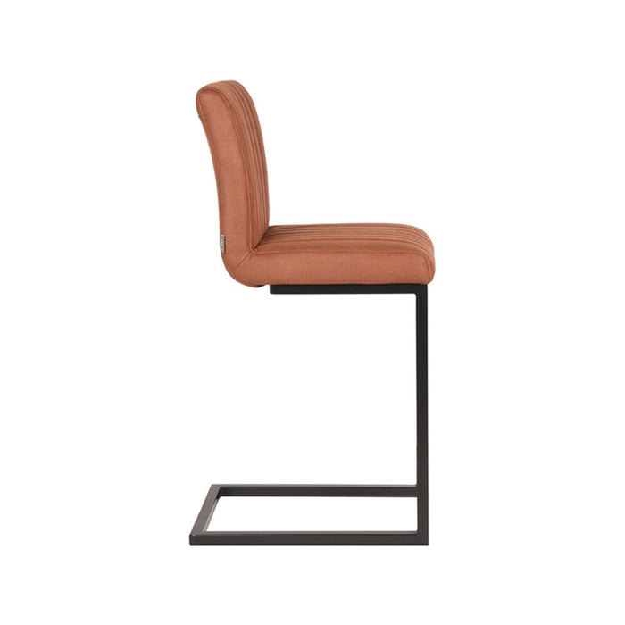 Label51 Barkruk Milo - Cognac - Microfiber - Zithoogte 65-Barkrukken-LABEL51