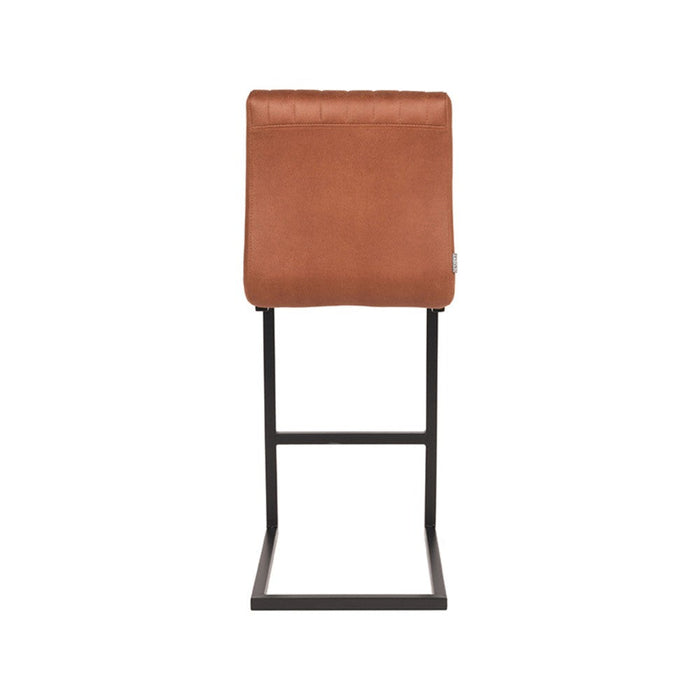 Label51 Barkruk Milo - Cognac - Microfiber - Zithoogte 65-Barkrukken-LABEL51