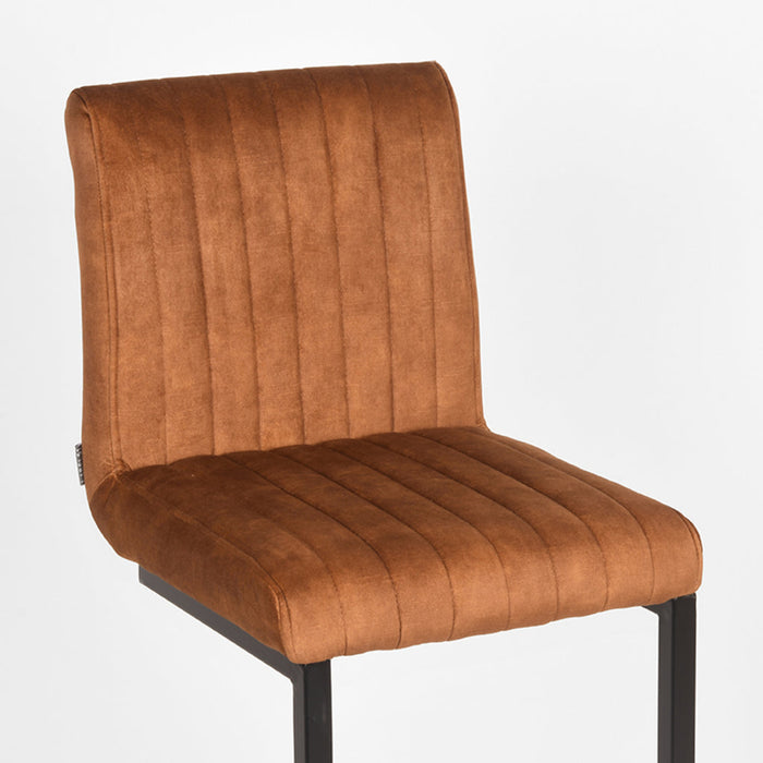Label51 Barkruk Milo - Oker - Velours - Zithoogte 65-Barkrukken-LABEL51