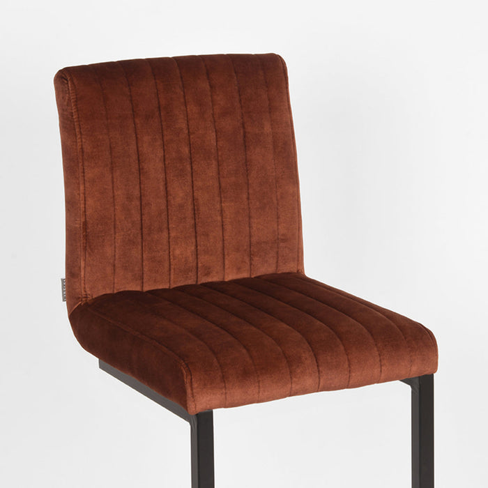Label51 Barkruk Milo - Rust - Velours - Zithoogte 65-Barkrukken-LABEL51