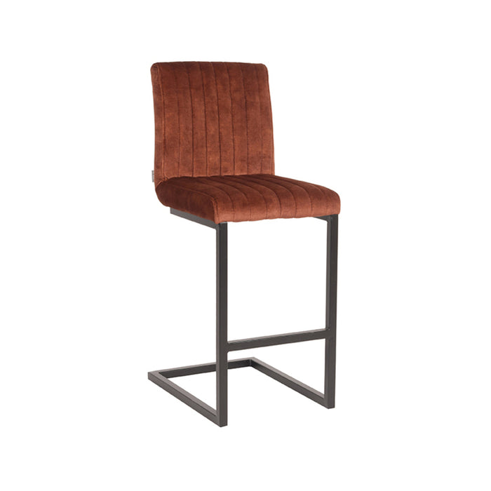 Label51 Barkruk Milo - Rust - Velours - Zithoogte 65-Barkrukken-LABEL51