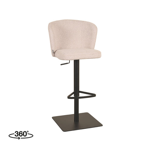Label51 Barkruk Wave 54x59x84,5-109,5 cm Naturel | Boucle-Barkrukken-LABEL51