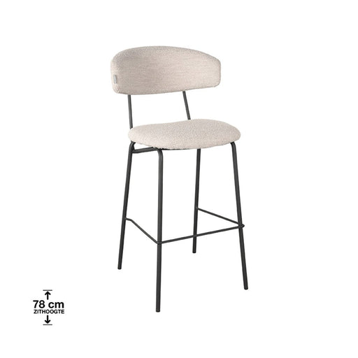 Label51 Barkruk Zack - Naturel - Boucle - Zithoogte 78-Barkrukken-LABEL51