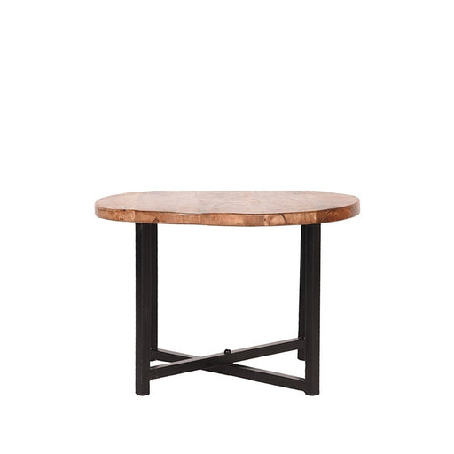 Label51 Bijzettafel Dex - Rough - Mangohout - Rond - 60 cm-Bijzettafels-LABEL51