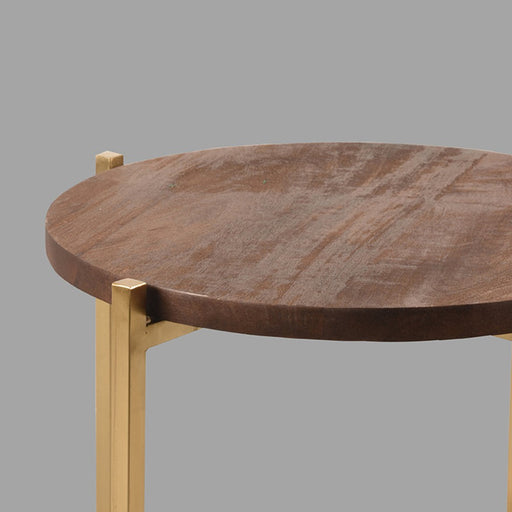 Label51 Bijzettafel Dox - Espresso - Mangohout-Bijzettafels-LABEL51
