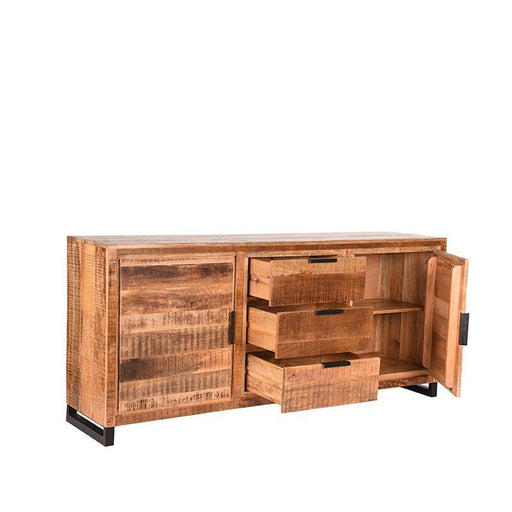 Label51 Dressoir Glasgow - Rough - Mangohout - 190 cm-Dressoirs-LABEL51