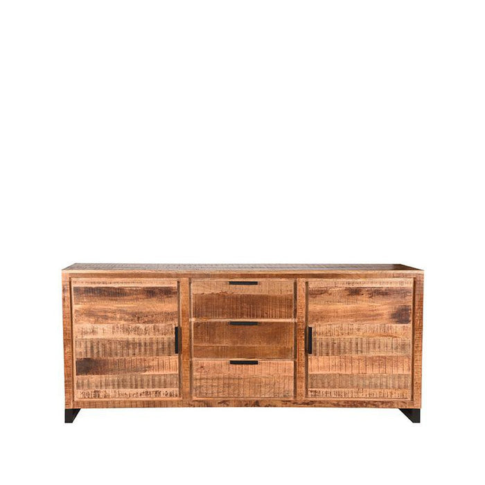 Label51 Dressoir Glasgow - Rough - Mangohout - 190 cm-Dressoirs-LABEL51