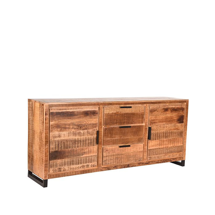 Label51 Dressoir Glasgow - Rough - Mangohout - 190 cm-Dressoirs-LABEL51