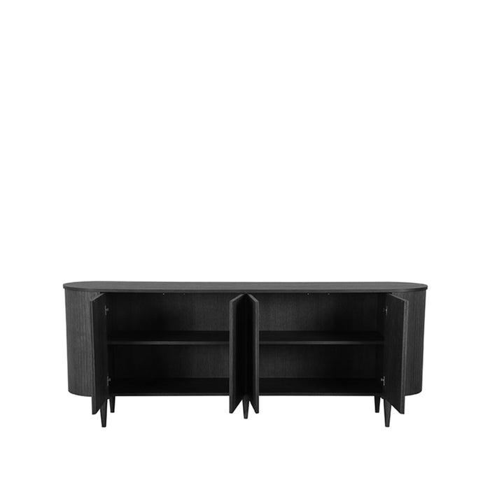 Label51 Dressoir Oliva 220x47x85 cm zwart-LABEL51