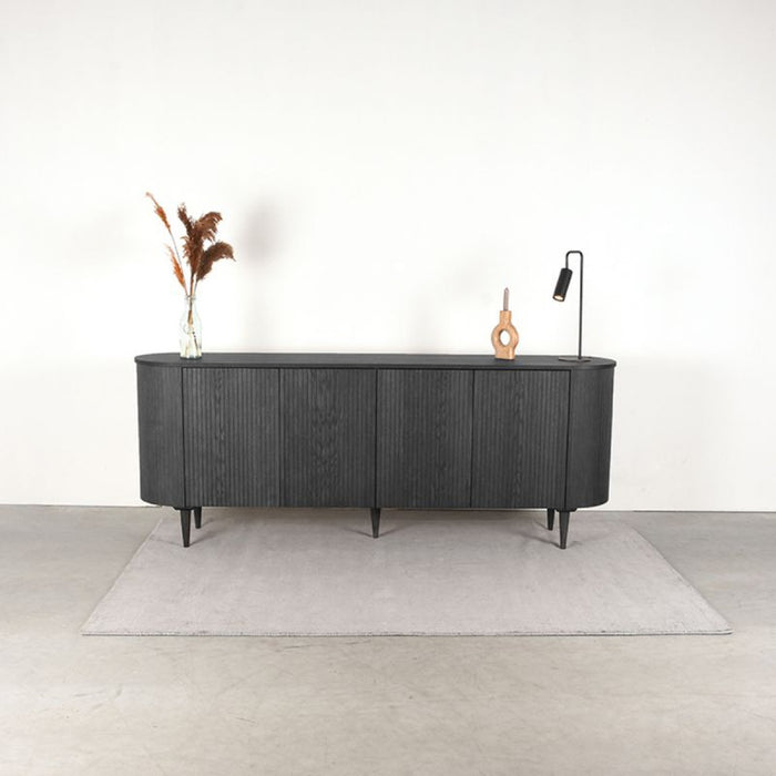 Label51 Dressoir Oliva 220x47x85 cm zwart-LABEL51