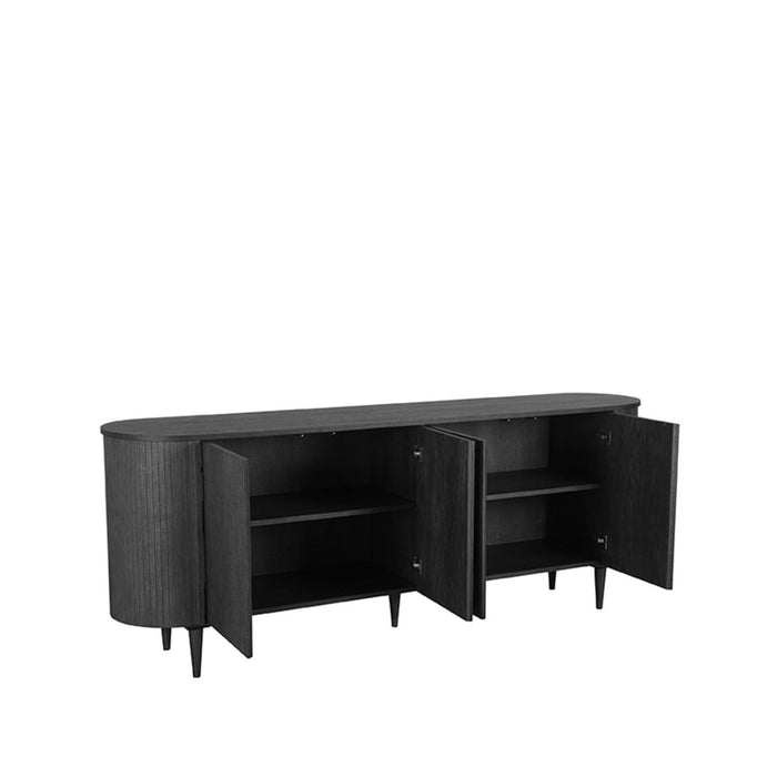 Label51 Dressoir Oliva 220x47x85 cm zwart-LABEL51