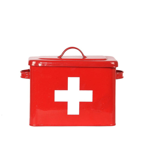 Label51 EHBO - Rood hoogglans - Metaal-Opbergdozen en manden-LABEL51