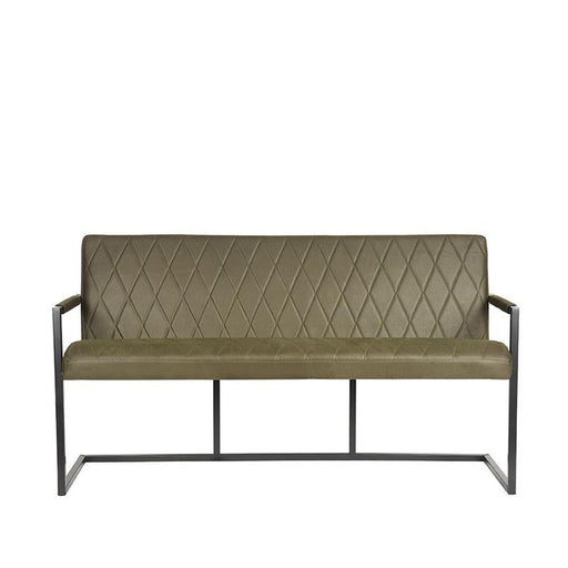 Label51 Eetkamerbank Denmark - Army green - Microfiber - 155 cm-Eetkamerbanken-LABEL51