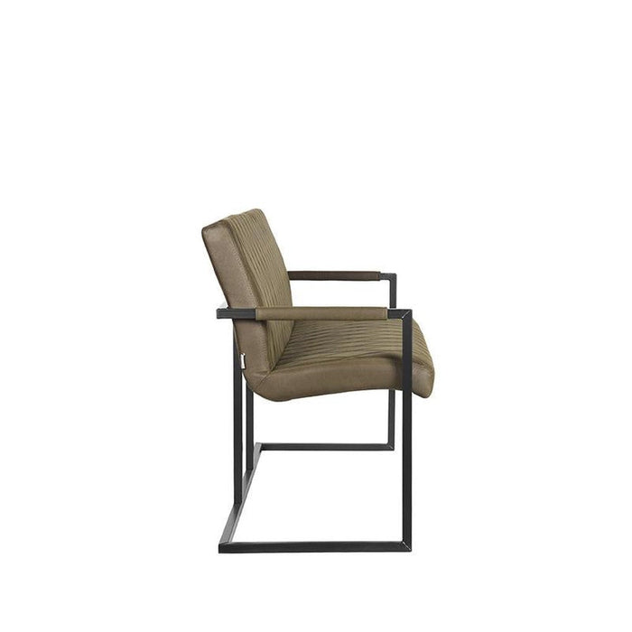 Label51 Eetkamerbank Denmark - Army green - Microfiber - 155 cm-Eetkamerbanken-LABEL51